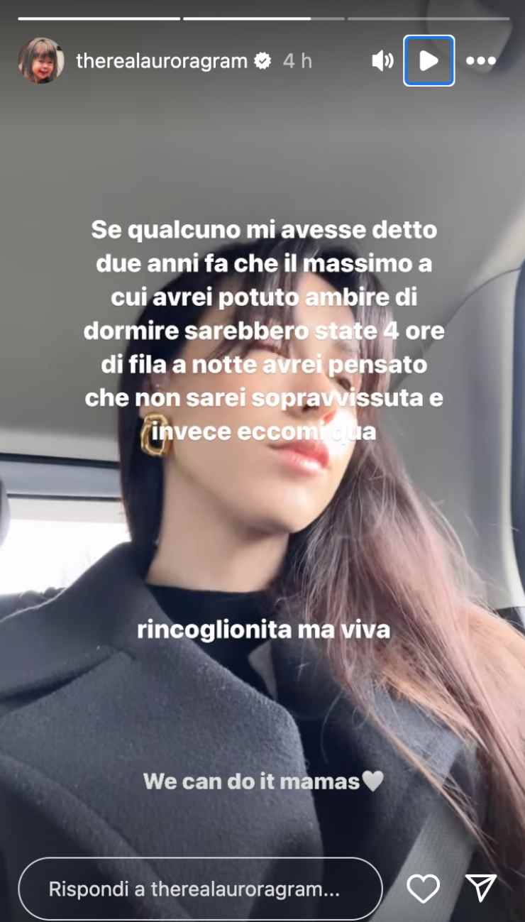 La confessione di Aurora Ramazzotti