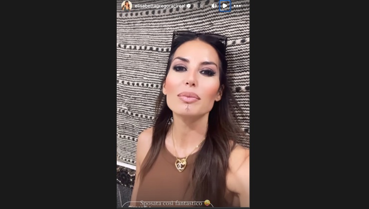 Elisabetta Gregoraci sposata Marocco