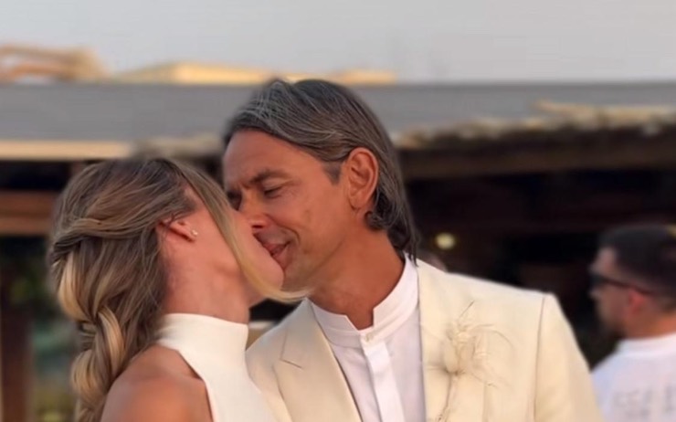 Abito moglie Pippo Inzaghi matrimonio