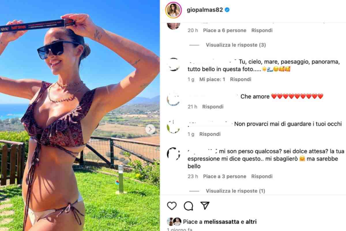 Giorgia Palmas e il "pancino", occhio ai commenti