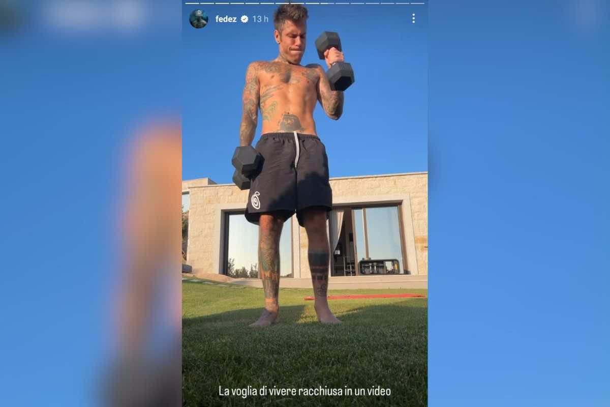 Routine instancabile di Fedez dopo Ferragni 