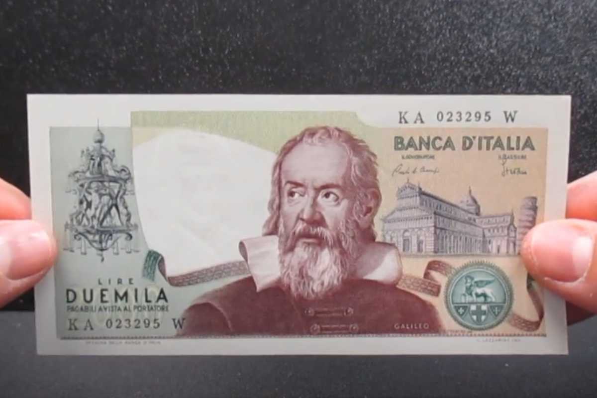 2000 lire con Galileo Galilei