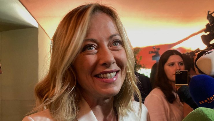 Giorgia Meloni in vacanza con l'ex