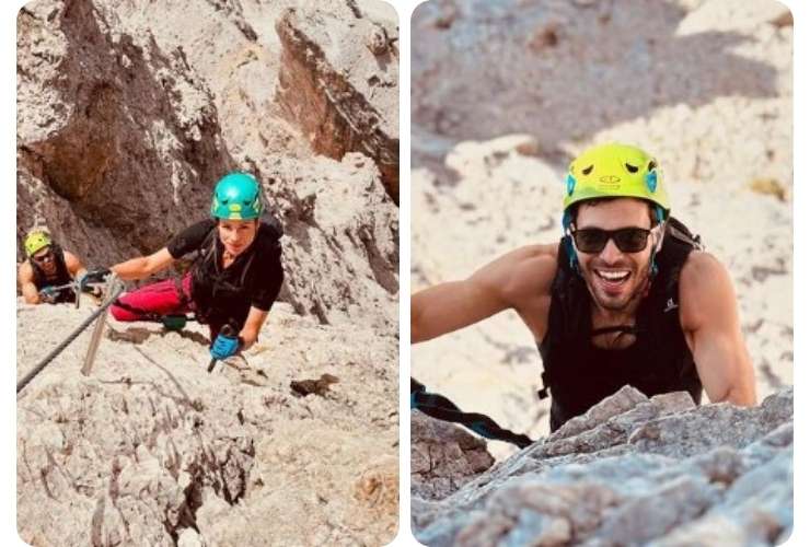 Michelle Hunziker e Goffredo Cerza Dolomiti video