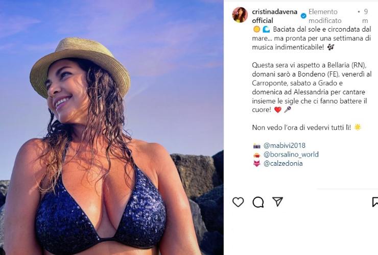 cristina d'avena baciata da lui