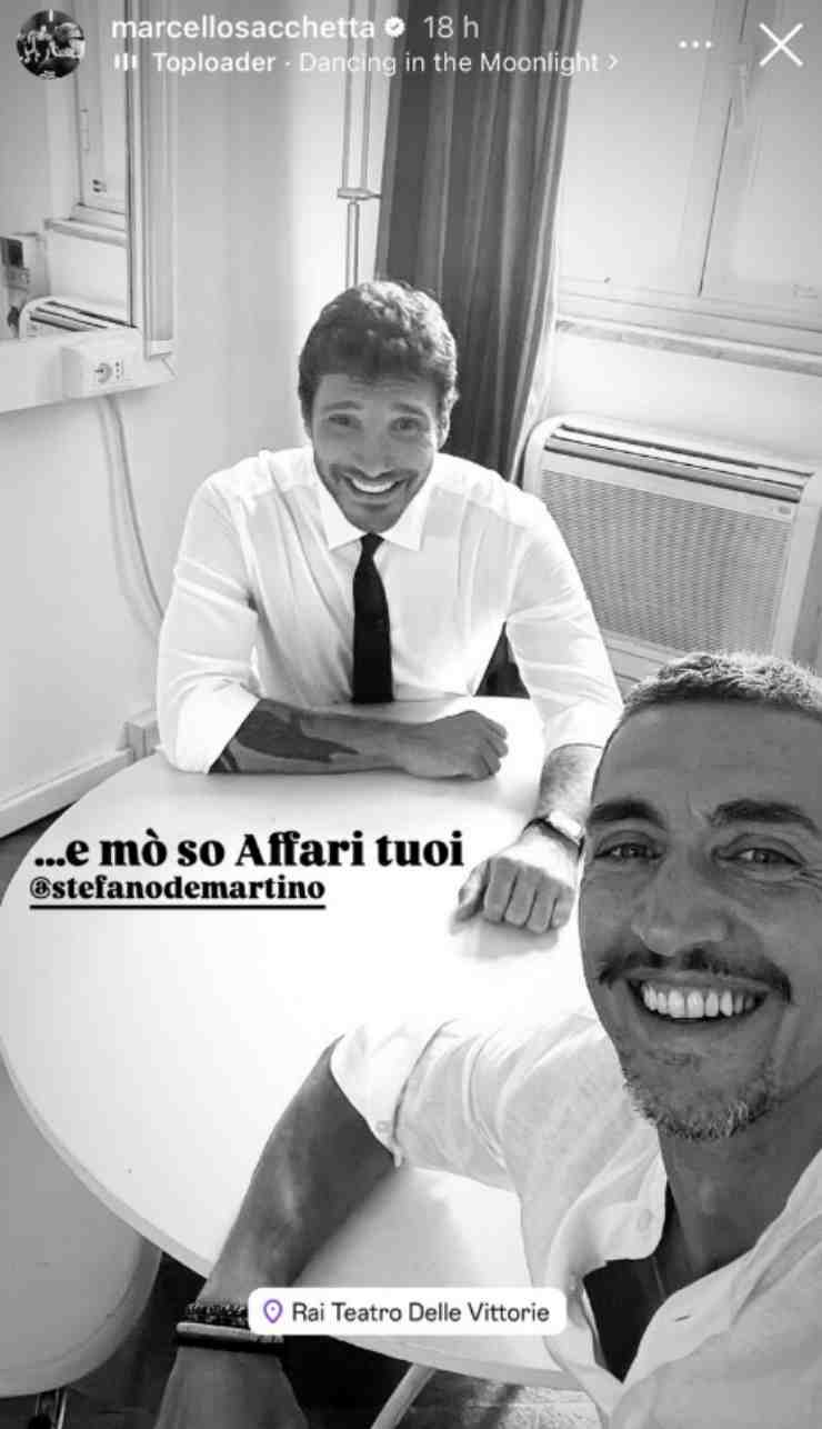 Stefano De Martino presenza Instagram Story