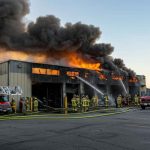 Fiamme avvolgono carrozzeria, panico in strada e pompieri in azione: guarda il video