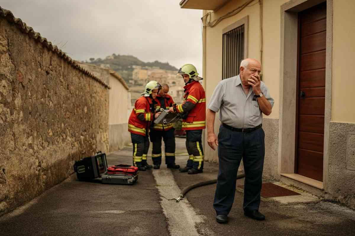 Il pavimento di casa si trasforma in un rischio: vigili del fuoco in azione a riesi