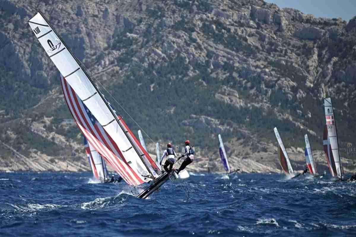 Olanda in testa ai Campionati Europei Nacra 17 a Palermo