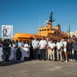 Politici in visita al porto di palermo per incontrare la sea watch