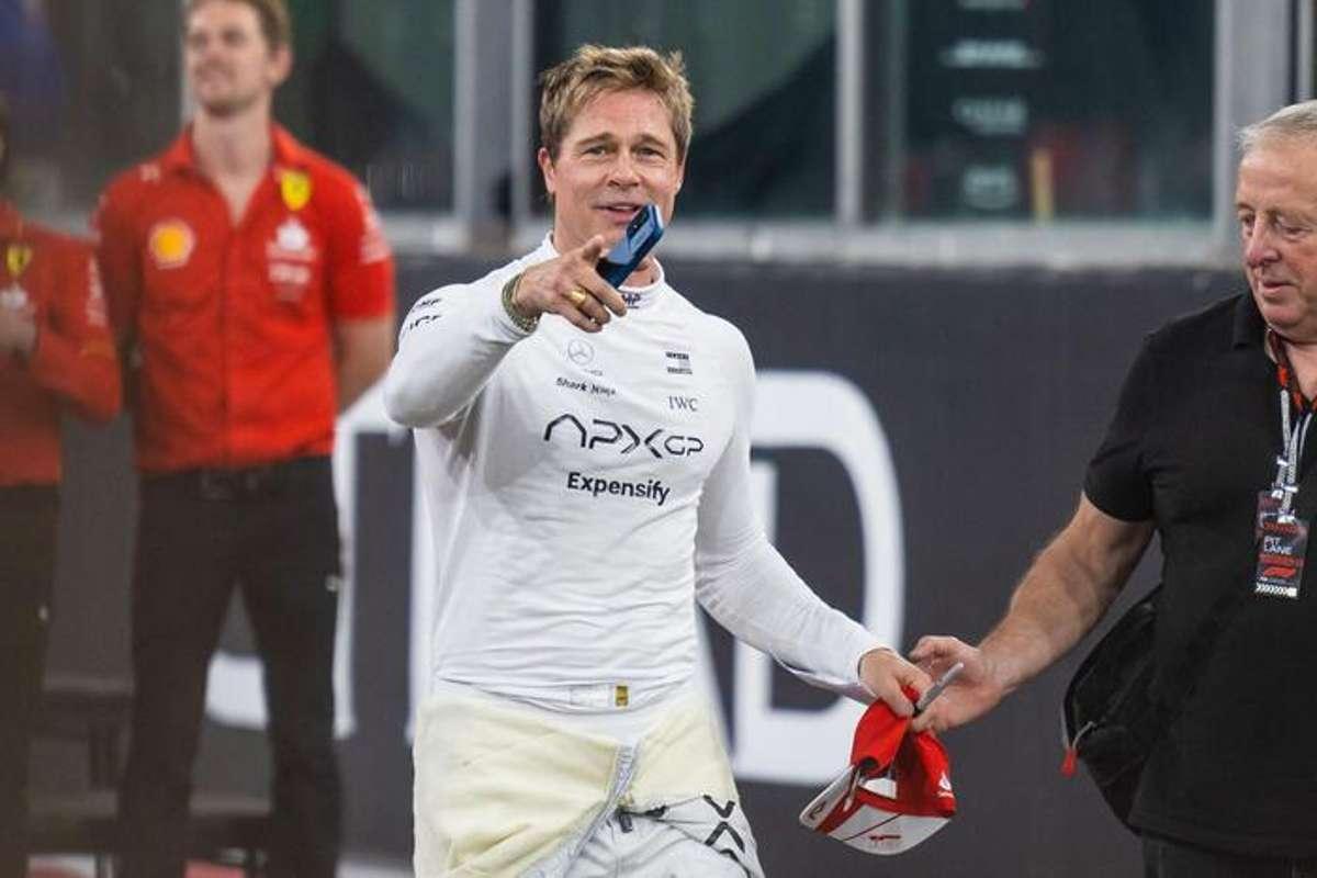 Brad pitt sorprende tutti a abu dhabi con una visita in pista di formula 1