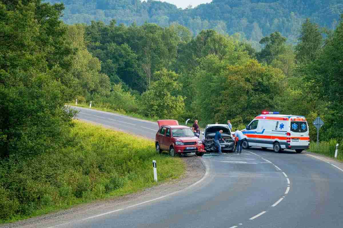 Dramma sulla statale 284: due auto si scontrano, feriti in ospedale