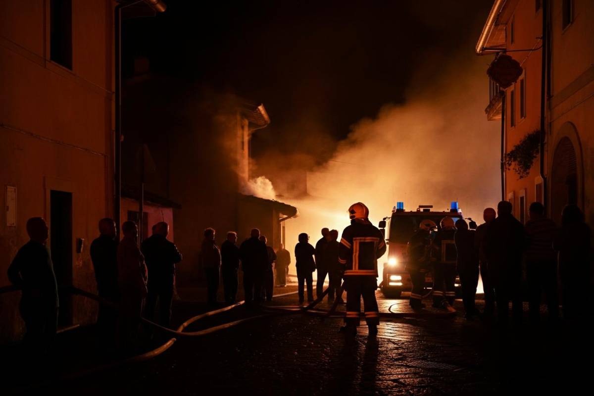 Fuoco in villetta a carini: un giovane salvato da un corto circuito