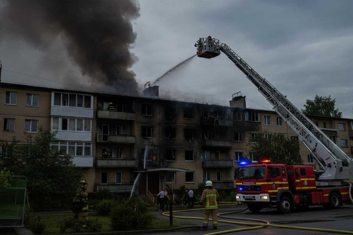 Incendio devastante a palermo: fiamme avvolgono una palazzina in via mendola