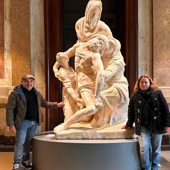 La pietà bandini dei musei vaticani prende vita grazie a studenti del liceo