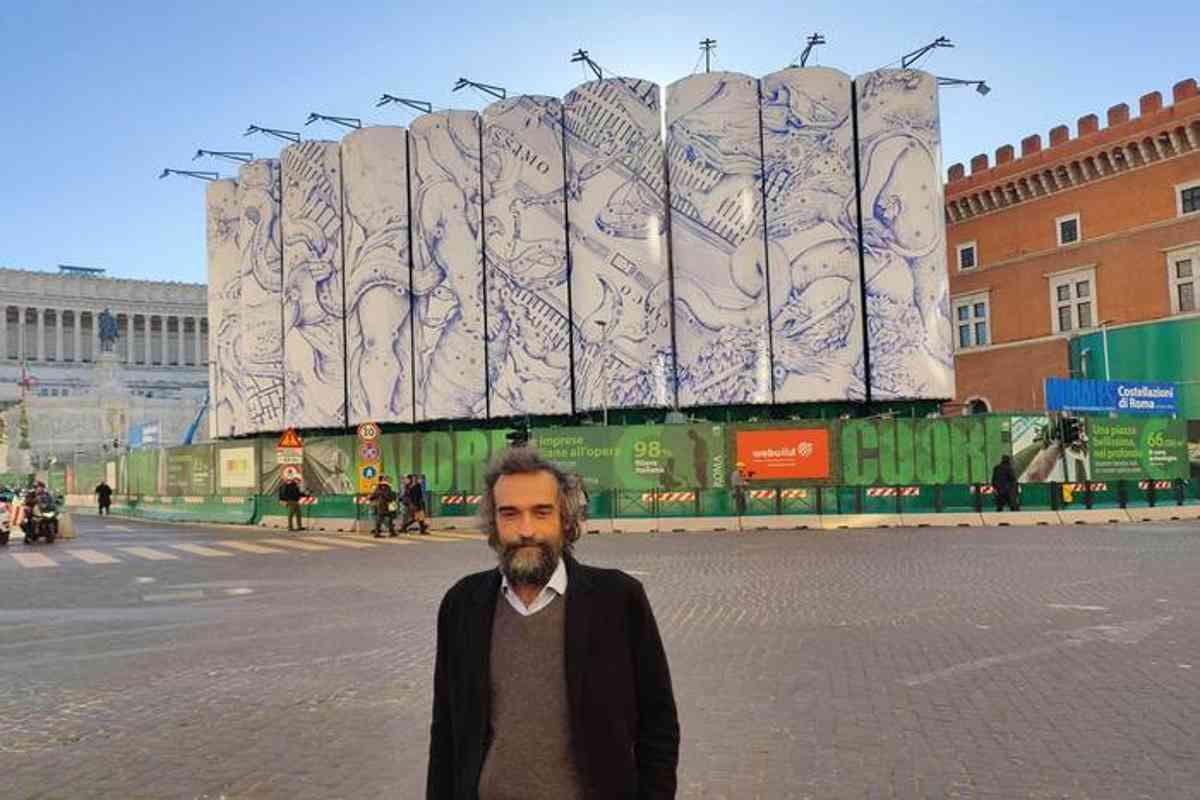 L'arte di pietro ruffo trasforma i silos di piazza venezia in un capolavoro urbano