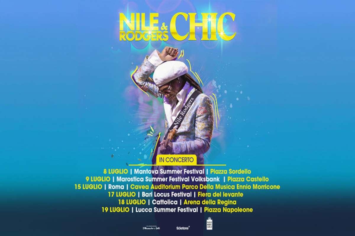 Nile rodgers & chic annunciano sei concerti imperdibili in italia nel luglio 2025