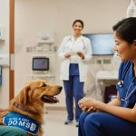 Kate middleton e l'incontro emozionante con un cane da pet therapy al royal marsden hospital