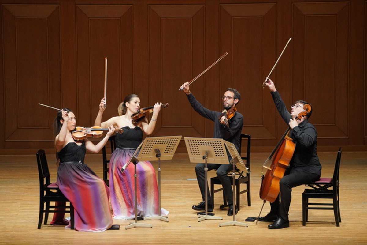 Musica e emozioni: il quartetto indaco e michele campanella incantano santa cecilia