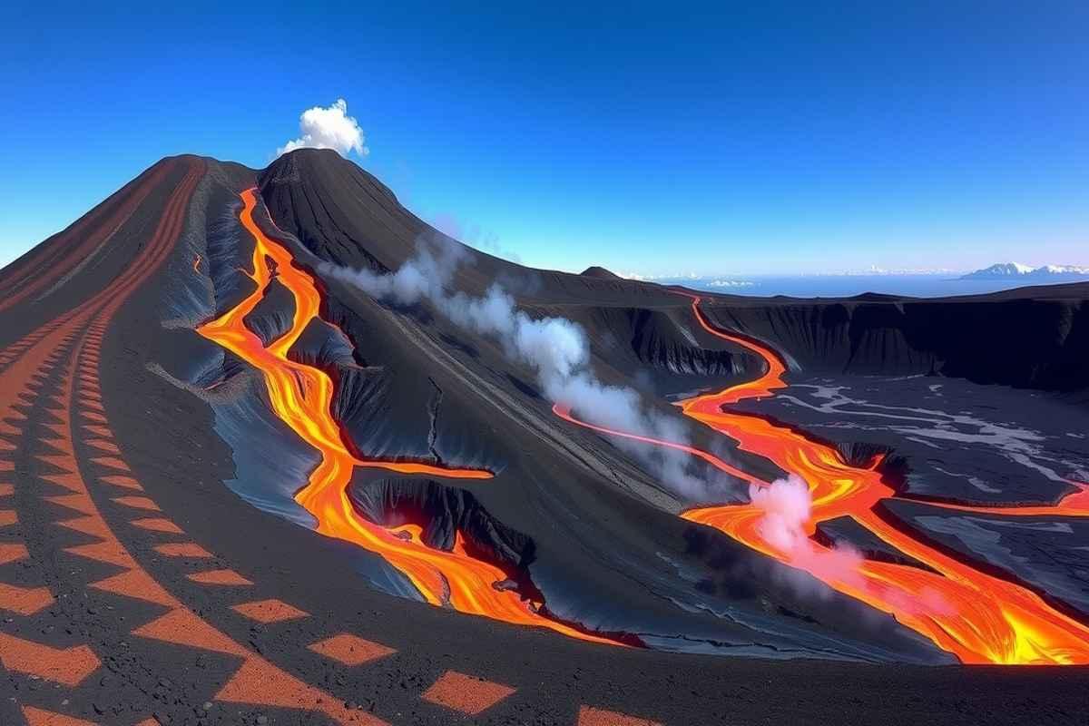 Etna in eruzione: la spettacolare emissione di lava dalle fratture sommitali