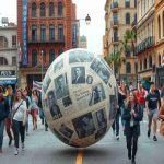 Studenti dell'artistico completano la sfera di Go!2025 con creatività e talento